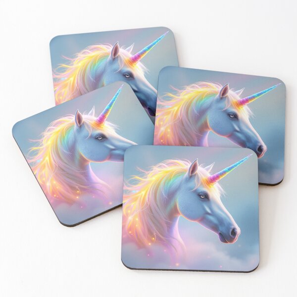 Item preview, Enchanted Unicorn: A Majestic Vision of Rainbow Magic and Ethereal Beauty designed and sold by Kamidrago.