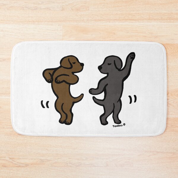Item preview, Dancing Black and Chocolate Labradors designed and sold by HappyLabradors.