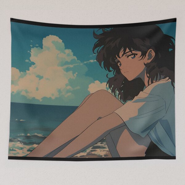 Item preview, Dreamy Anime Lofi Girl designed and sold by bapupa.