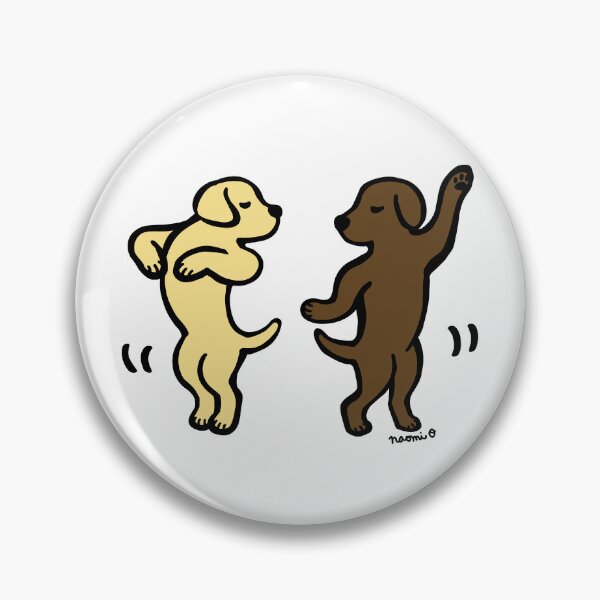Item preview, Dancing Yellow and Chocolate Labradors designed and sold by HappyLabradors.