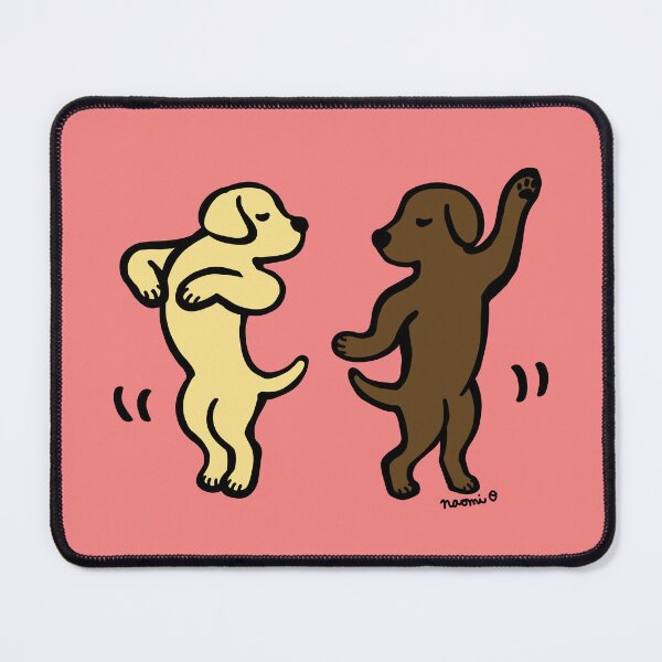 Item preview, Dancing Yellow and Chocolate Labradors designed and sold by HappyLabradors.