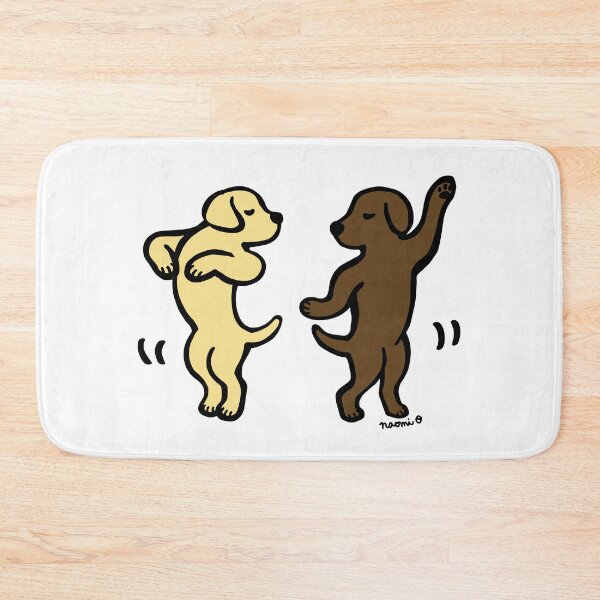 Item preview, Dancing Yellow and Chocolate Labradors designed and sold by HappyLabradors.