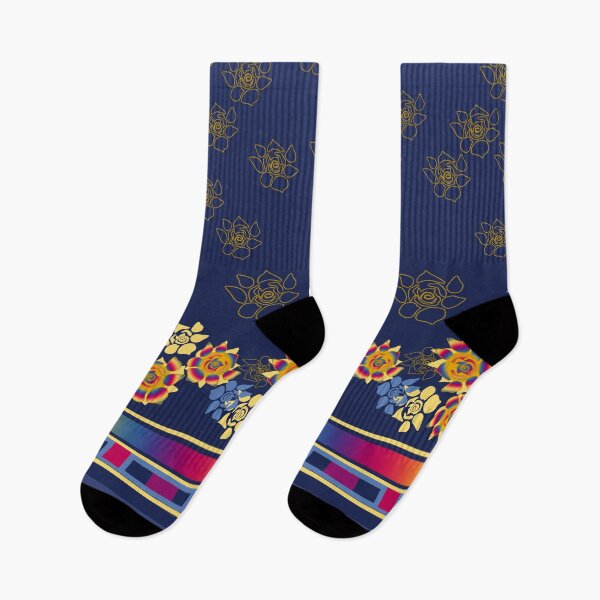 Item preview, India Cloth Floral Border Print Seamless Repeat designed and sold by Sharon Schwalbe.