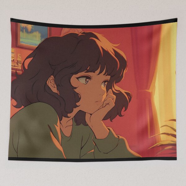 Item preview, Relaxing with Lofi Girl  designed and sold by bapupa.