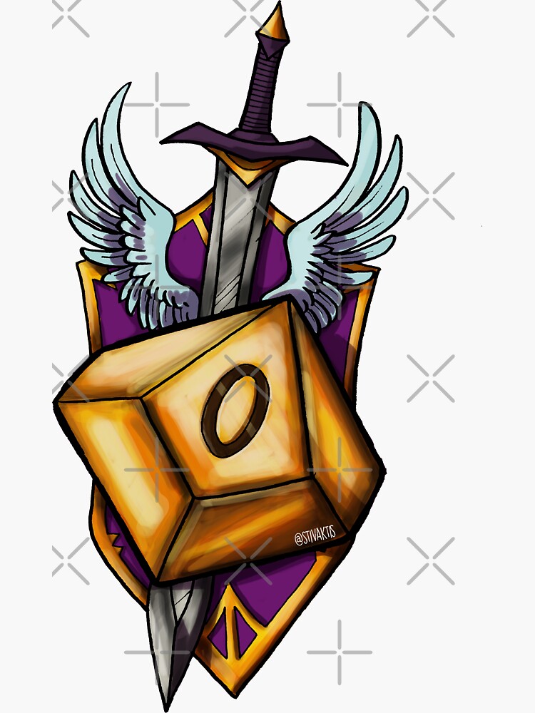 "D&D Paladin Die" Sticker for Sale by Steve Stivaktis Redbubble