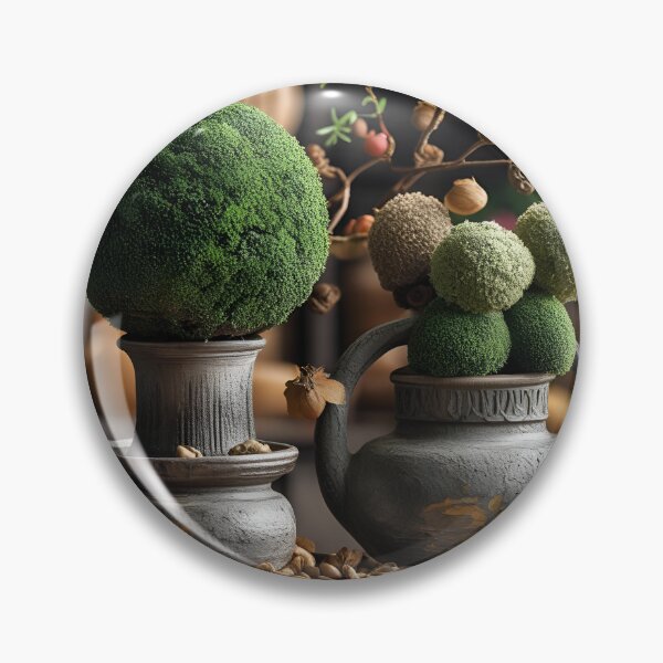Item preview, there are two vases with plants in them on a table designed and sold by supakor.