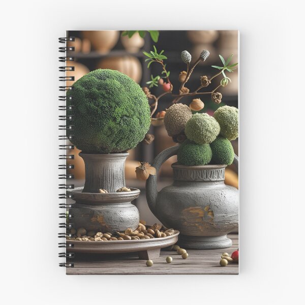 Item preview, there are two vases with plants in them on a table designed and sold by supakor.