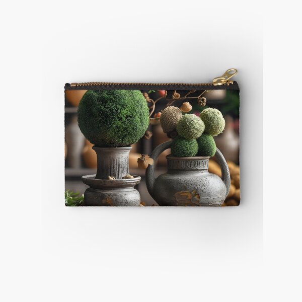 Item preview, there are two vases with plants in them on a table designed and sold by supakor.