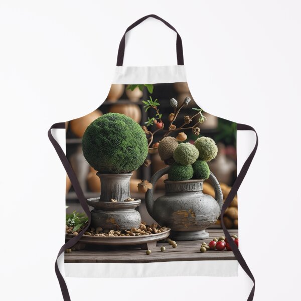 Item preview, there are two vases with plants in them on a table designed and sold by supakor.