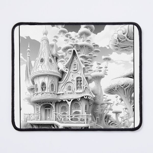 Item preview, Magical Fairy House #8 Coloring Page Pattern  designed and sold by DavidColoring.