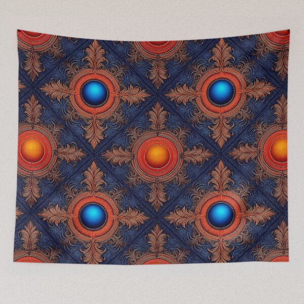 Item preview, Navy blue and Orange 5 designed and sold by Katharos Creations.