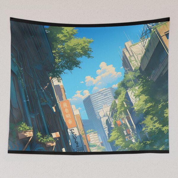 Item preview, Dreamy Lofi City Background designed and sold by bapupa.