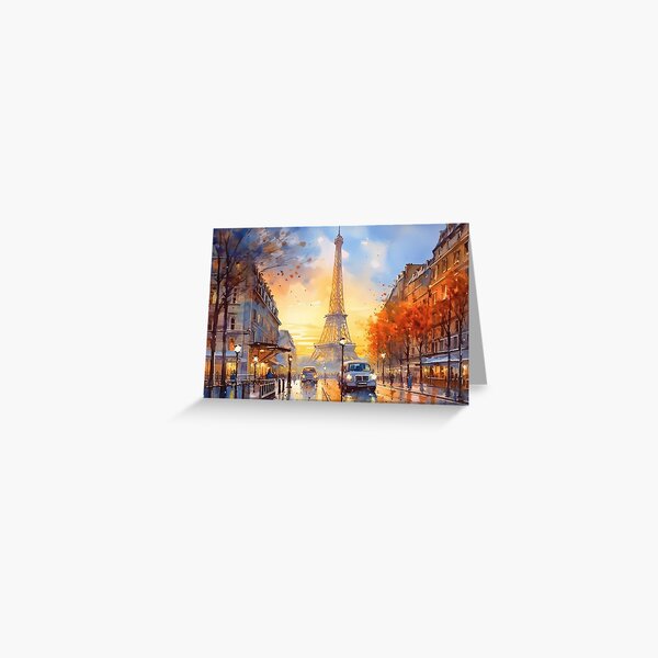 Item preview, A quiet scene in Paris at sunrise - Landscape oil painting designed and sold by TheArtistOf2022.