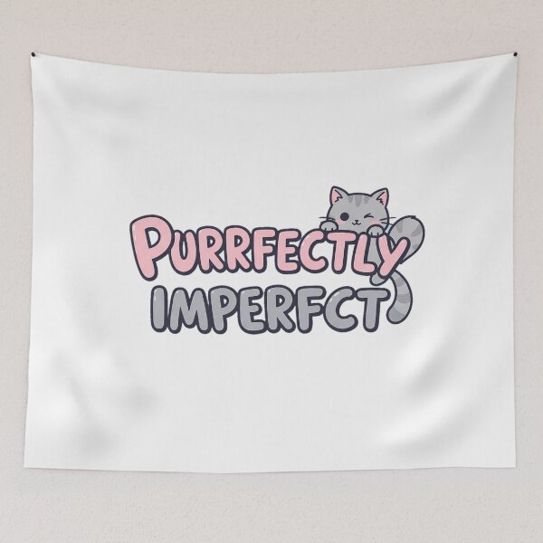 Item preview, Purrfectly Imperfect Cat Illustration designed and sold by moba--mania.