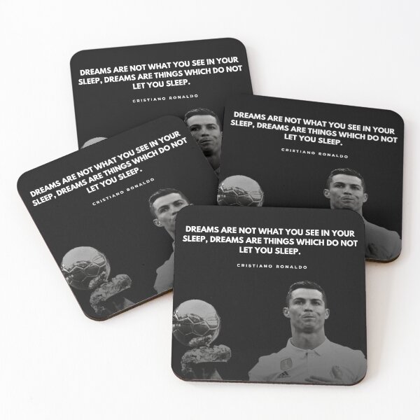 Item preview, Cristiano Ronaldo Motivational Quote Portrait designed and sold by SuccessInsanity.