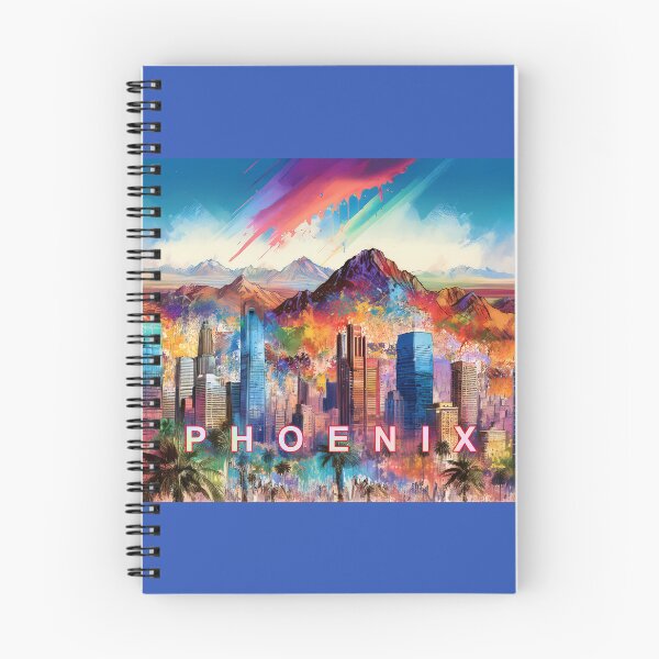 Item preview, Phoenix Skyline Colorful Abstract Graffiti Art - Vibrant Urban Street Style designed and sold by Phat Dog Designs .