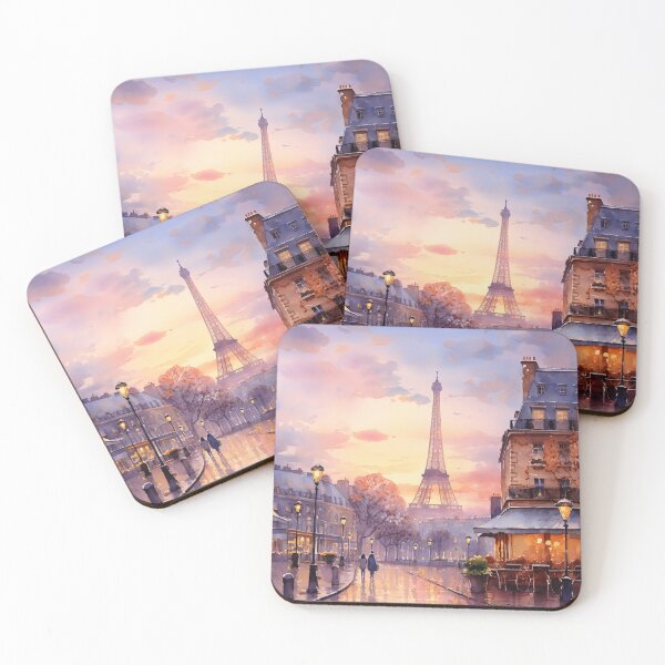 Item preview, A quiet scene in Paris at sunrise - Landscape oil painting designed and sold by TheArtistOf2022.