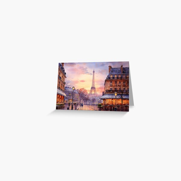 Item preview, A quiet scene in Paris at sunrise - Landscape oil painting designed and sold by TheArtistOf2022.