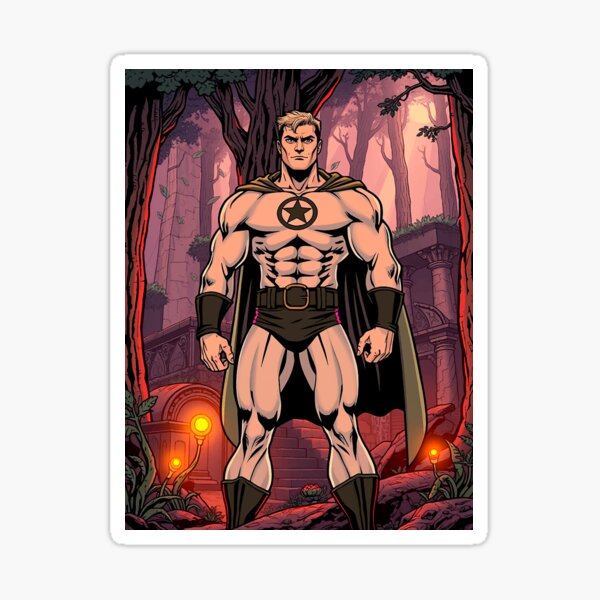 Item preview, Mystical Superhero in the Enchanted Forest designed and sold by superheroes50.