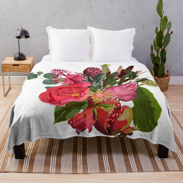 Item preview, Tropical and garden red flowers bouquet. designed and sold by MatyKotiv.