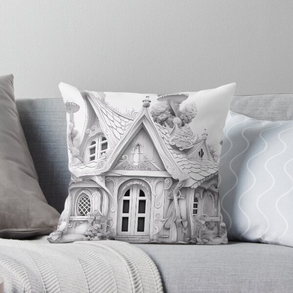 Item preview, Magical Fairy House #7 Coloring Page Pattern  designed and sold by DavidColoring.