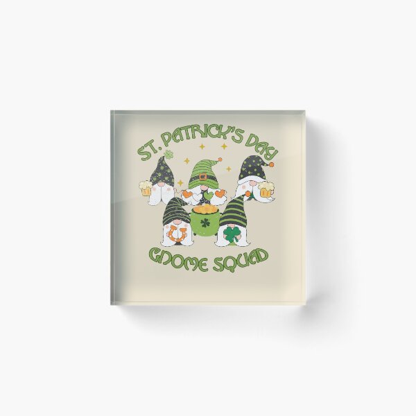 Item preview, St Patrick's Day Gnome Squad - Irish Bearded Clan - Distressed designed and sold by FaeryNuff.