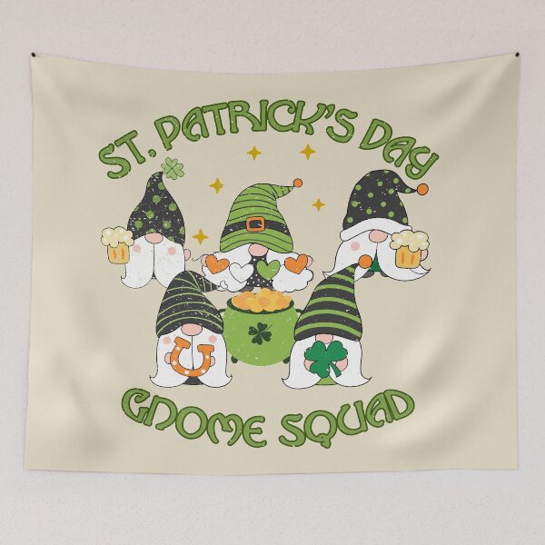Item preview, St Patrick's Day Gnome Squad - Irish Bearded Clan - Distressed designed and sold by FaeryNuff.