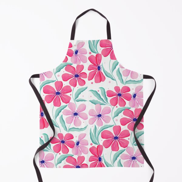 Item preview, Botanical art in pink. Modern Flowers Dancing. Floral Pattern in Pink and Mint Green. designed and sold by Sandra Brezina.