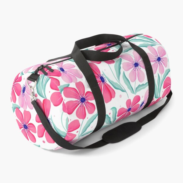 Item preview, Botanical art in pink. Modern Flowers Dancing. Floral Pattern in Pink and Mint Green. designed and sold by Sandra Brezina.