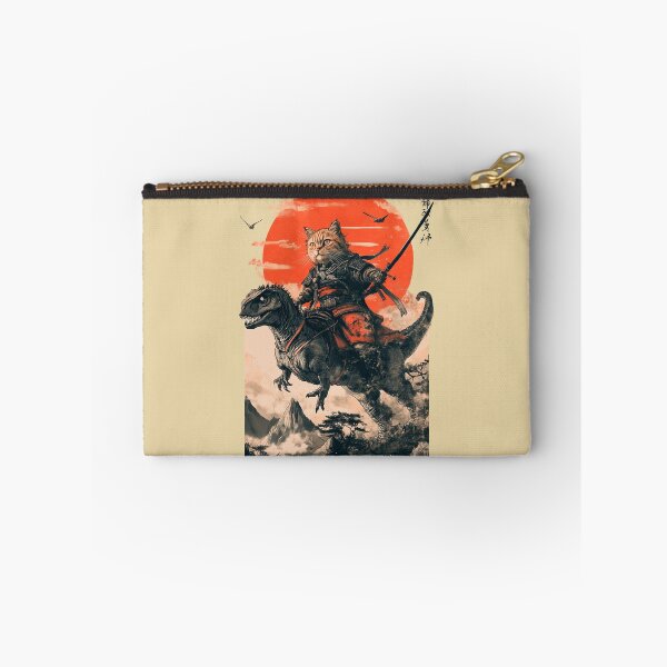 Item preview, Samurai cat riding a dinosaur designed and sold by TheSamuraiCat.