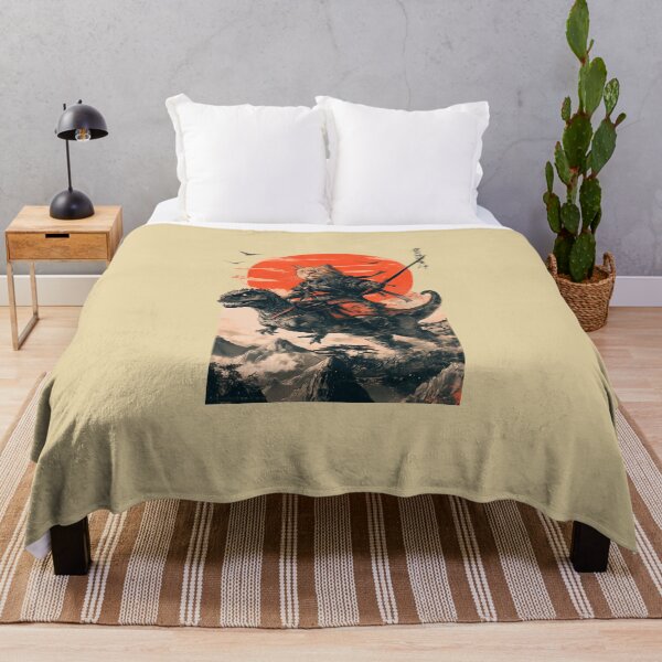 Item preview, Samurai cat riding a dinosaur designed and sold by TheSamuraiCat.
