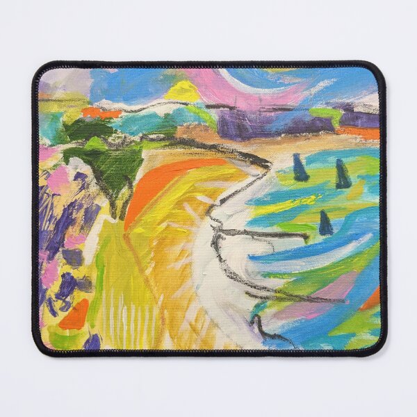 Item preview, Studland Knowle Beach Dorset Acrylic Painting Nigel Waters designed and sold by nigelwatersart.