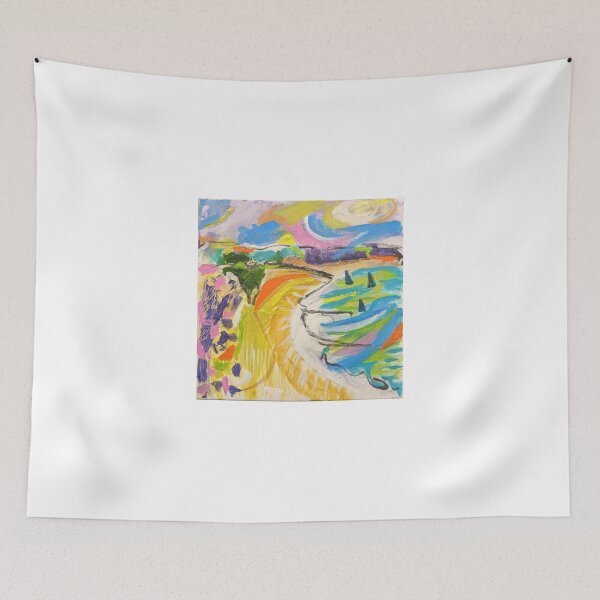 Item preview, Studland Knowle Beach Dorset Acrylic Painting Nigel Waters designed and sold by nigelwatersart.
