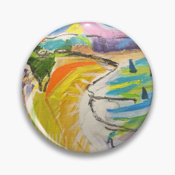 Item preview, Studland Knowle Beach Dorset Acrylic Painting Nigel Waters designed and sold by nigelwatersart.