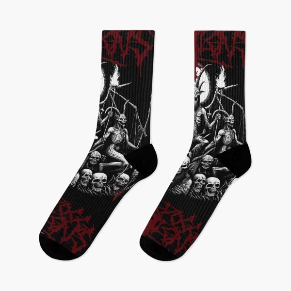 Item preview, Black Metal & Death Metal Horror – Demonic Skull, Doom & Stoner Metal Classic T-Shirt inspired design with demons, skulls, skeletons and satanic Classic T-Shirt designed and sold by blackdoggdesign.