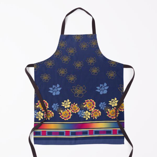 Item preview, India Cloth Floral Border Print Seamless Repeat designed and sold by Sharon Schwalbe.