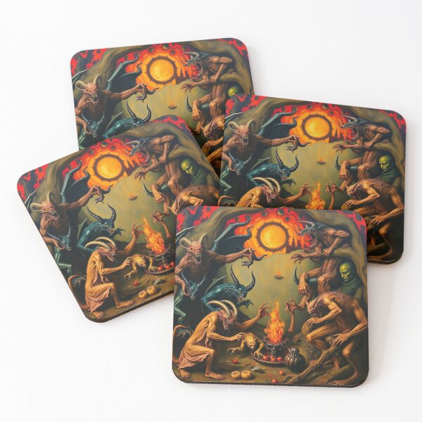 Item preview, The Denizen Demons of Hell a Hellscape cool design designed and sold by Vintage Designs +.