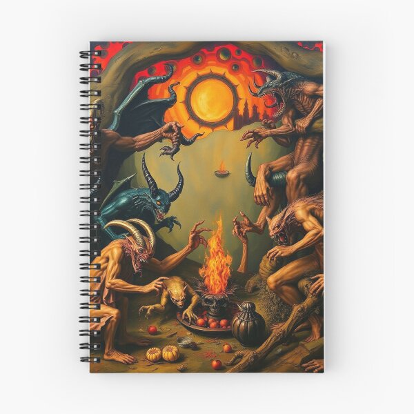 Item preview, The Denizen Demons of Hell a Hellscape cool design designed and sold by Vintage Designs +.
