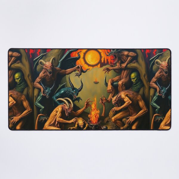 Item preview, The Denizen Demons of Hell a Hellscape cool design designed and sold by Vintage Designs +.