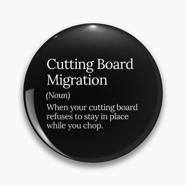Item preview, Cutting Board Migration Funny Kitchen designed and sold by MuzamilAhmed.