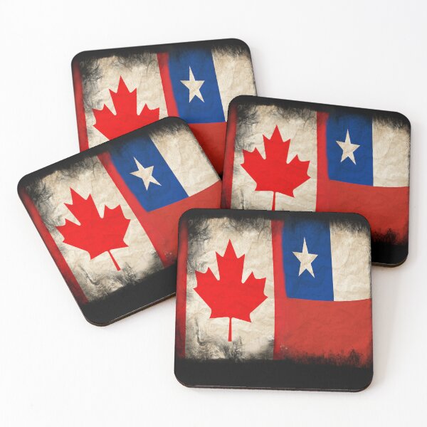 Item preview, Canadian Flag and Chile flag Pride Wear Design. Chilean designed and sold by LovelyHappyGift.