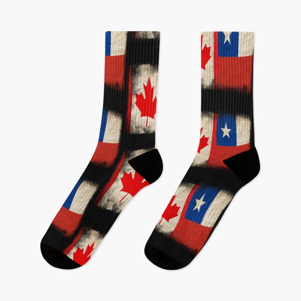 Item preview, Canadian Flag and Chile flag Pride Wear Design. Chilean designed and sold by LovelyHappyGift.