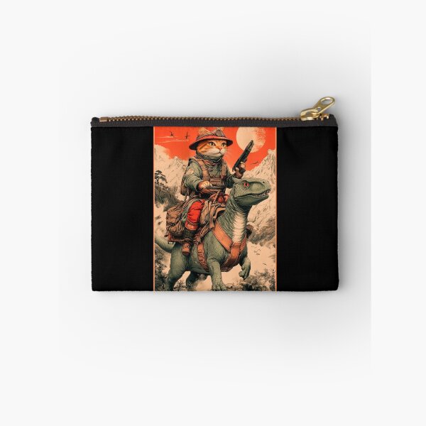 Item preview, Explorer cat riding a dinosaur designed and sold by TheSamuraiCat.