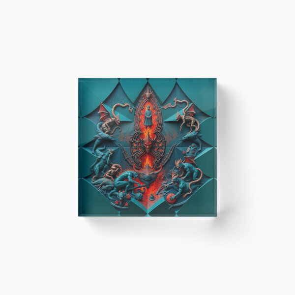 Item preview,  The Denizen Demons of Hell a Hellscape cool design designed and sold by Vintage Designs +.
