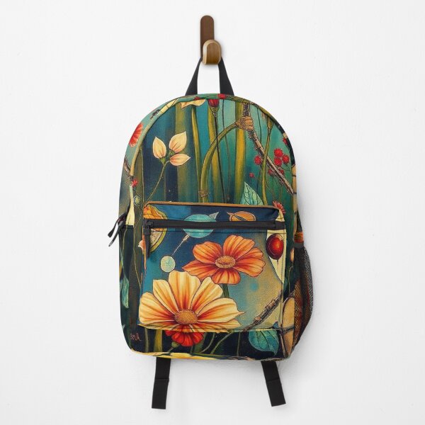 Item preview, A Beautiful Flower Garden painting inspired by Gustav Klimt designed and sold by Vintage Designs +.