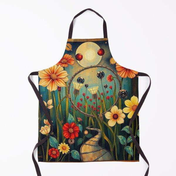 Item preview, A Beautiful Flower Garden painting inspired by Gustav Klimt designed and sold by Vintage Designs +.