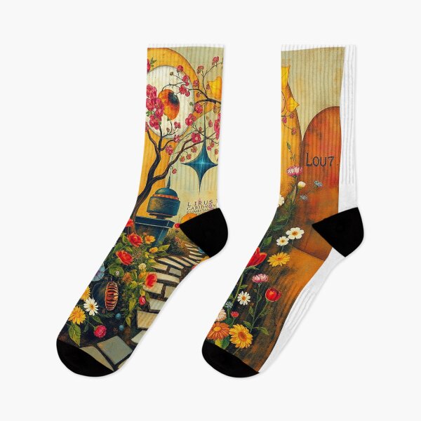 Item preview, A Beautiful Flower Garden painting inspired by Gustav Klimt designed and sold by Vintage Designs +.