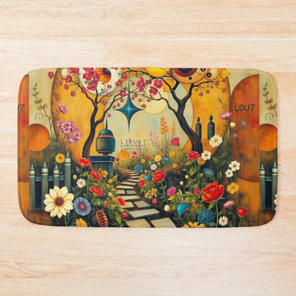 Item preview, A Beautiful Flower Garden painting inspired by Gustav Klimt designed and sold by Vintage Designs +.