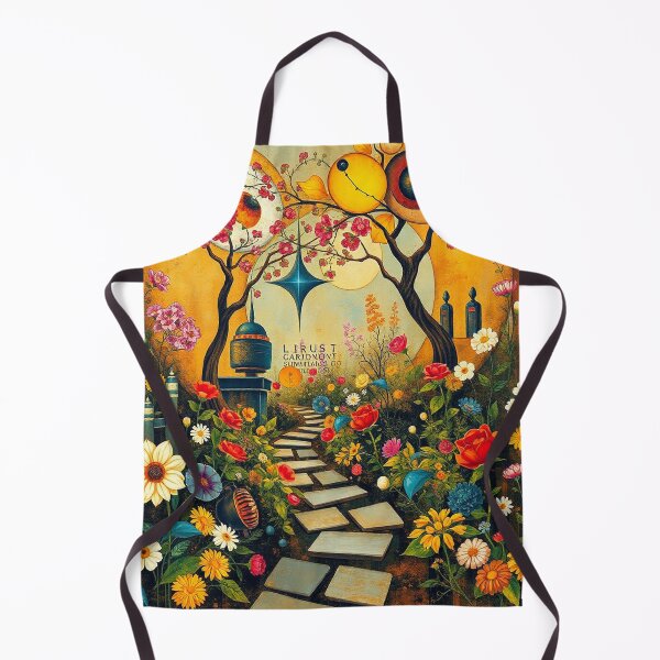 Item preview, A Beautiful Flower Garden painting inspired by Gustav Klimt designed and sold by Vintage Designs +.