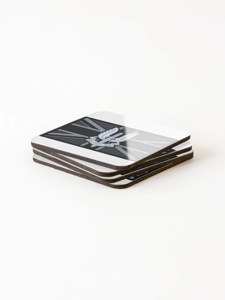 Thumbnail 4 of 5, Coasters (Set of 4), SAS patch designed and sold by ComicStickerLab.